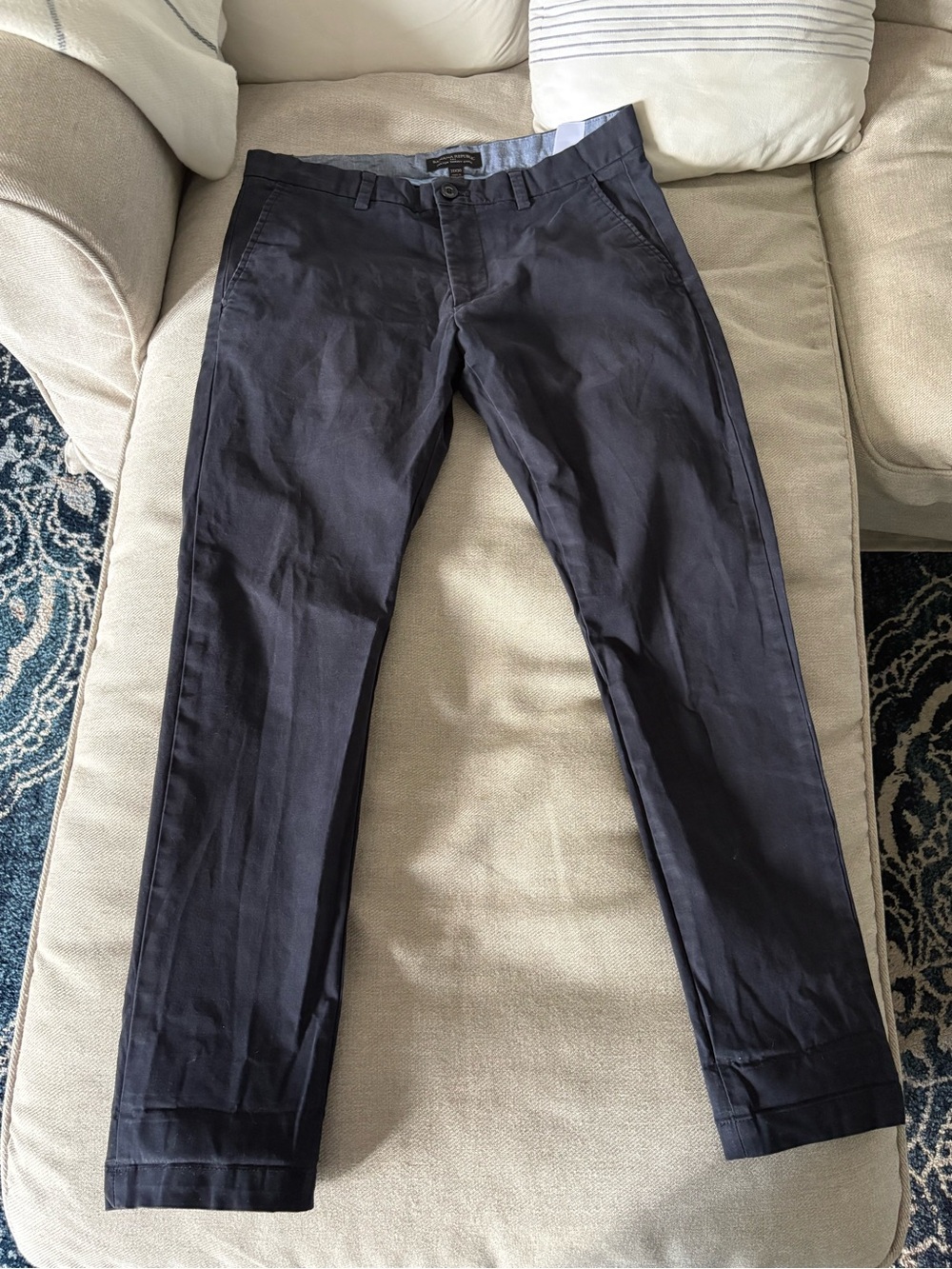 Banana Republic Men's Navy Slim Chinos